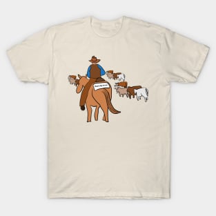 How's my driving - cattle drive T-Shirt